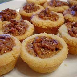 Mini tartaletas de nuez.