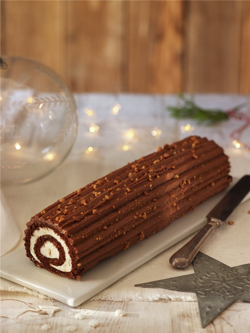 Receta de tronco de navidad.