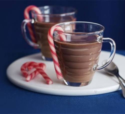 Chocolate caliente con menta.