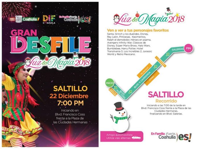 Hoy gran Desfile "Luz y Magia 2018"