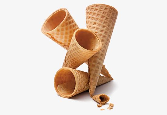 Receta de conos para helado.