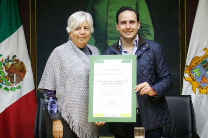 Certifican al edificio de la Presidencia Municipal como oficina verde