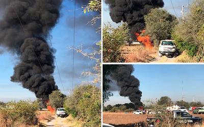 Se incendia también ducto de Pemex por toma clandestina en Querétaro