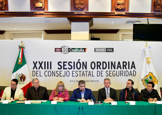 RATIFICA COAHUILA COORDINACIÓN PARA LA SEGURIDAD 