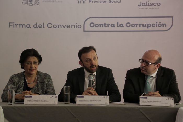 FIRMAN STYPS Y CONTRALORÍA DEL ESTADO DE JALISCO CONVENIO CONTRA LA CORRUPCIÓN