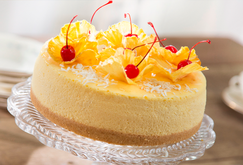 Cheescake de Piña Colada.