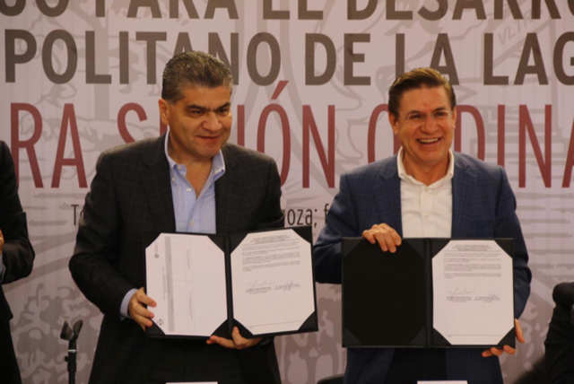 APRUEBAN OBRAS POR 400 MDP EN CONSEJO PARA DESARROLLO METROPOLITANO DE LA LAGUNA