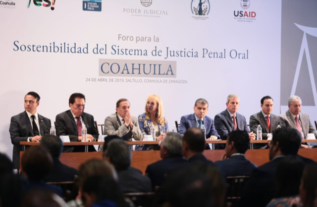 COAHUILA, EL MODELO NACIONAL DEL SISTEMA DE JUSTICIA PENAL Y SEGURIDAD: USAID