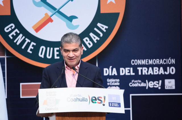 EN COAHUILA SÍ HAY MUCHO QUÉ CELEBRAR EN EL ÁREA LABORAL: RIQUELME