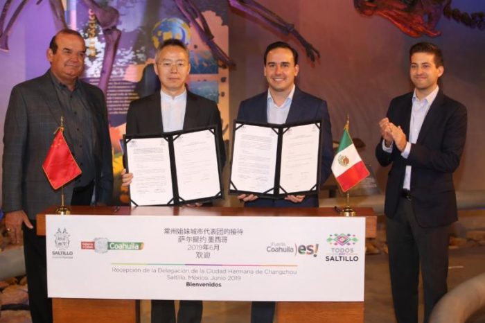 Ratifican Saltillo y Changzhou hermanamiento