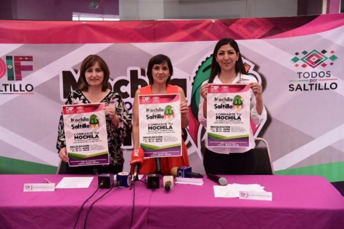 Invita DIF Saltillo a donar mochilas nuevas o buen estado