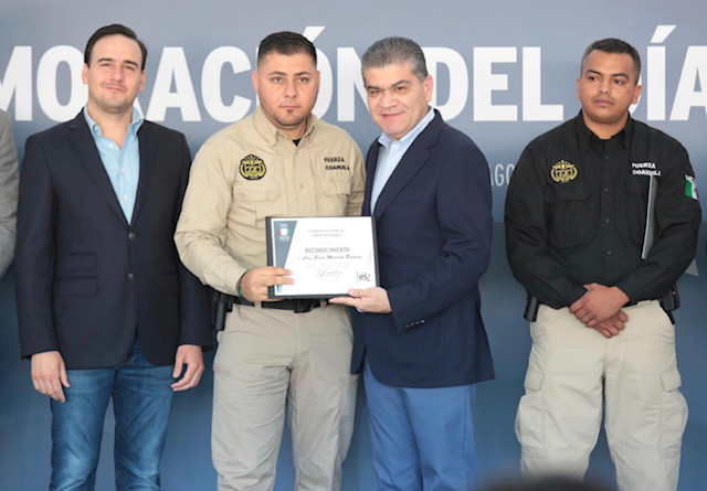 RIQUELME RECONOCE LABOR DE ELEMENTOS DE FUERZA COAHUILA
