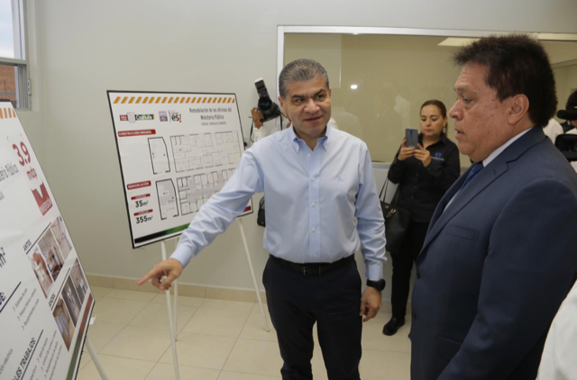 GOBERNADOR RECORRE REMODELACIÓN DEL MINISTERIO PÚBLICO EN TORREÓN