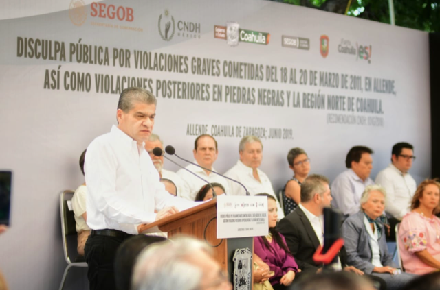 ESTADO MEXICANO OFRECE DISCULPAS PÚBLICAS A FAMILIAS DE DESAPARECIDOS DE ALLENDE Y PIEDRAS NEGRAS