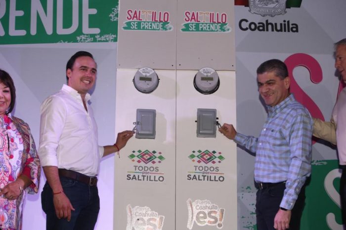 Cumplen Alcalde y Gobernador con el eje Saltillo Inteligente.Arranca gran proyecto de modernización de Alumbrado Público en Saltillo