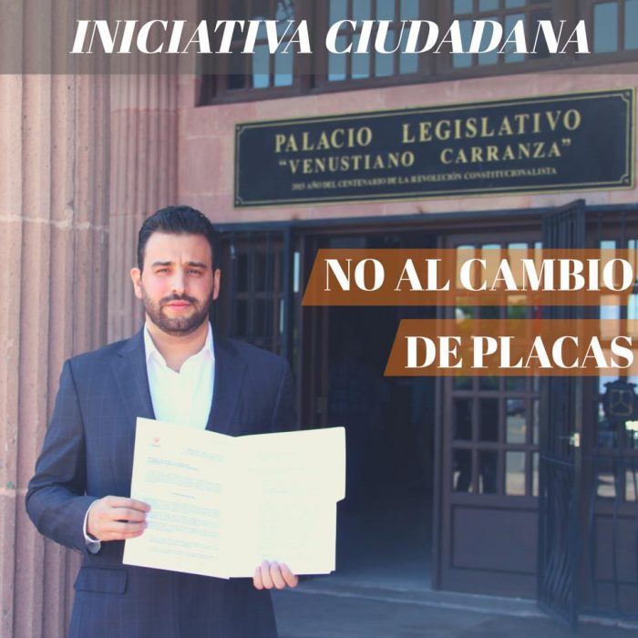 Poncho Danao presenta iniciativa al Congreso “No Al Cambio de Placas” 