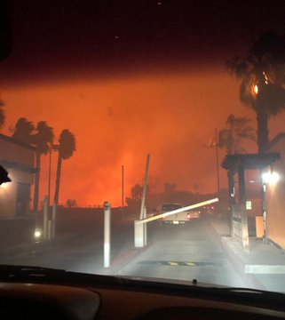 Los impresionantes fotos de los incendios en Tijuana
