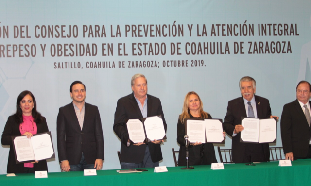 INSTALA COAHUILA CONSEJO INTERINSTITUCIONAL CONTRA EL SOBREPESO Y OBESIDAD