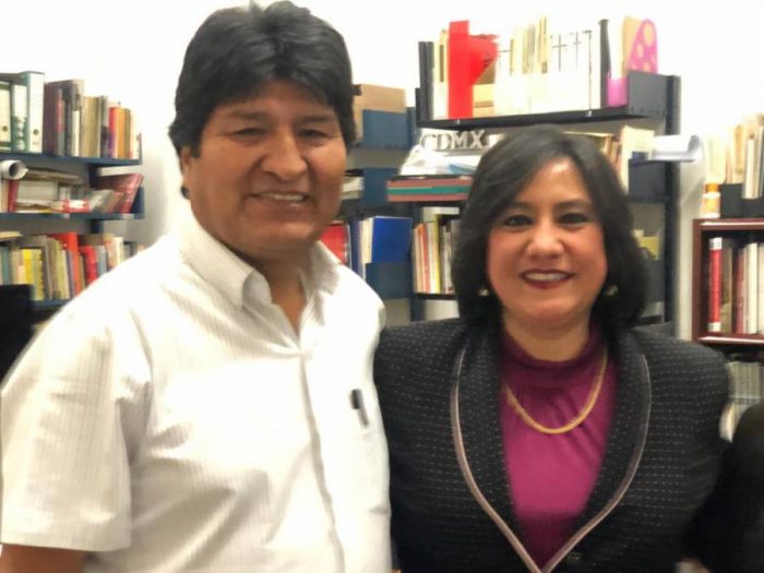 Titular de la Secretaría de la Función Pública, se reúne con Evo Morales; expresa su solidaridad y le invita a compartir su experiencia con funcionarios de la 4T