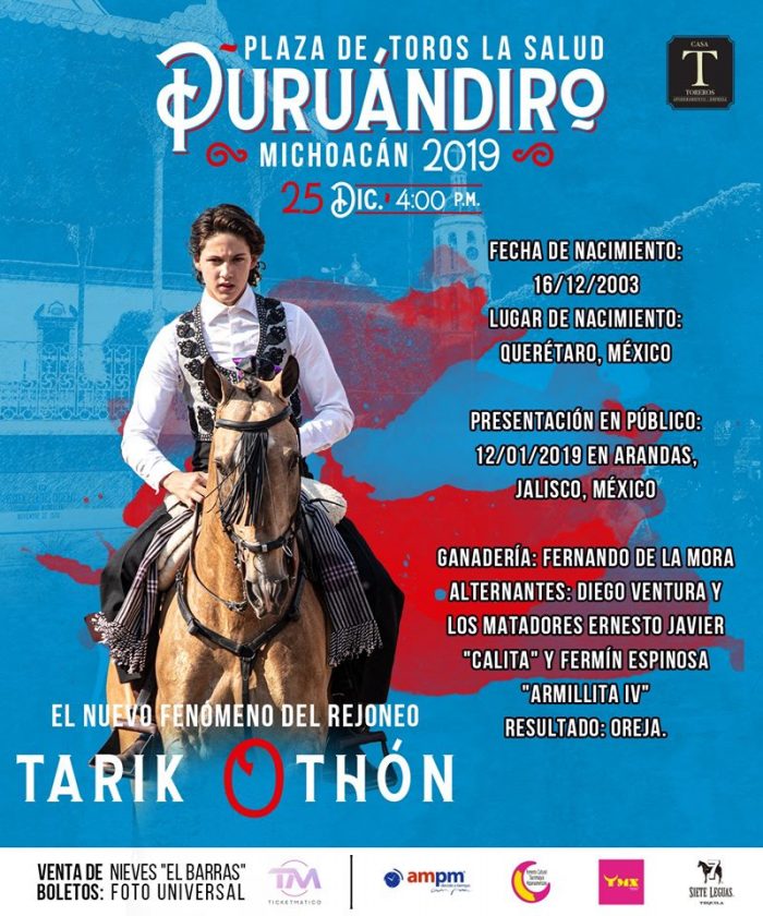 Tarik Othón el rejoneador se presenta este 25 de Diciembre ¡¡¡