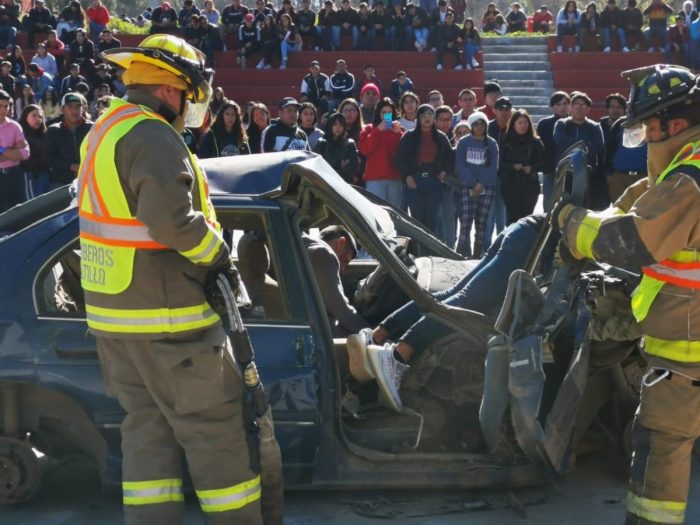 Muestran a estudiantes consecuencias de accidentes