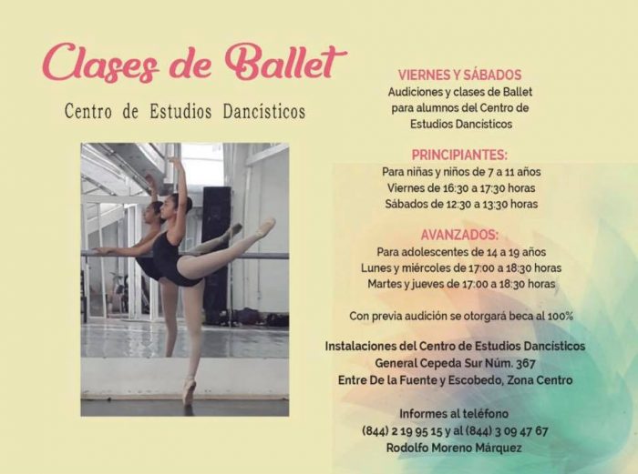 Ofrece IMCS clases de ballet y becas del 100 %