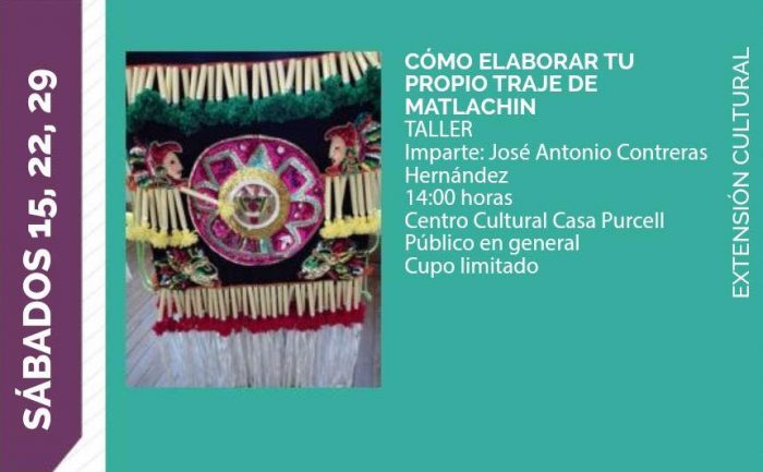 Invita el IMCS a aprender a la elaboración del traje de matlachin