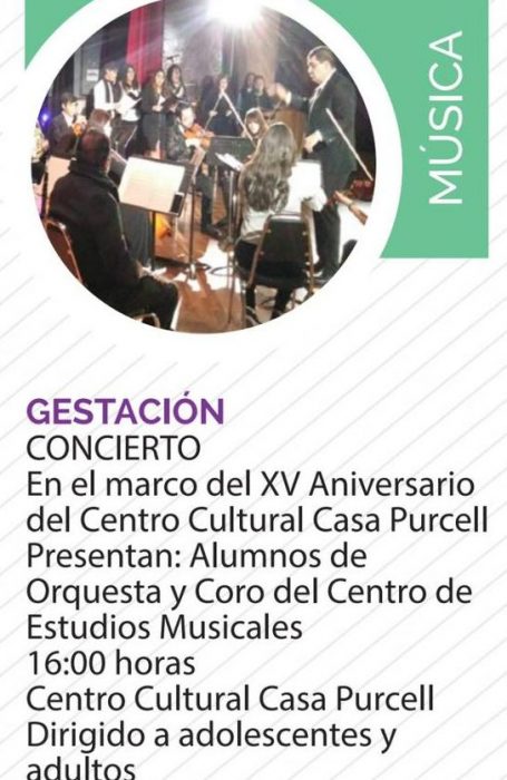 El IMCS invita al Concierto "Gestación" .