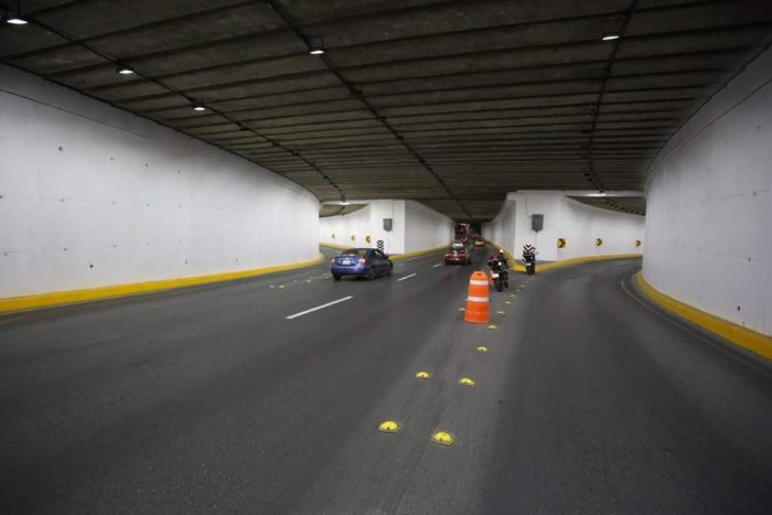 Modernizan alumbrado del  Distribuidor vial el Sarape y puentes de Saltillo