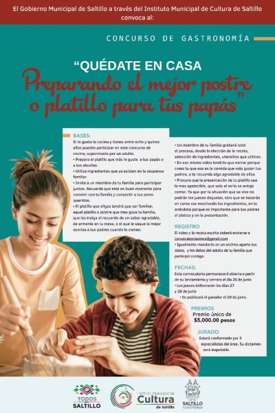 Lanza Municipio concursos gastronómicos en línea 