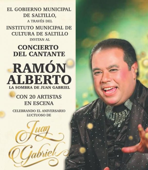 Invita Municipio al concierto online en homenaje a Juan Gabriel