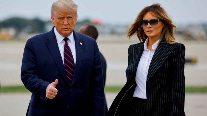 Donald y Melania Trump dan positivo a prueba de coronavirus