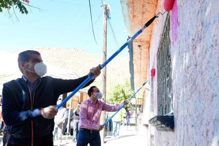 Embellecen colonias de Saltillo con programa “Pintando Sonrisas”