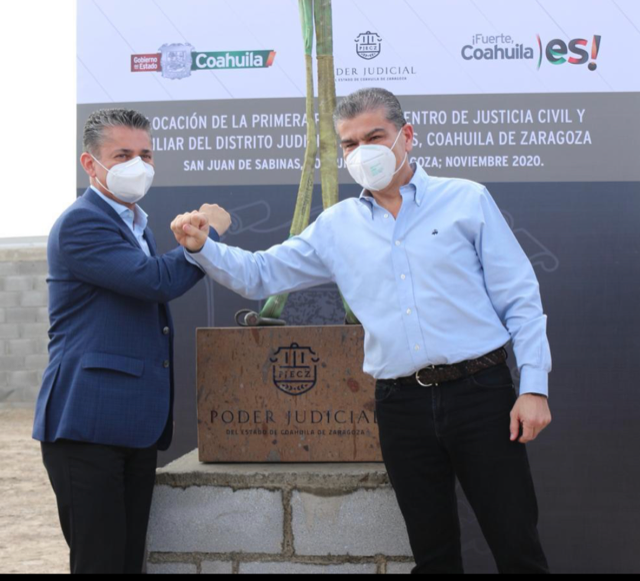 COLOCA MARS PRIMERA PIEDRA DEL CENTRO DE JUSTICIA CIVIL Y FAMILIAR