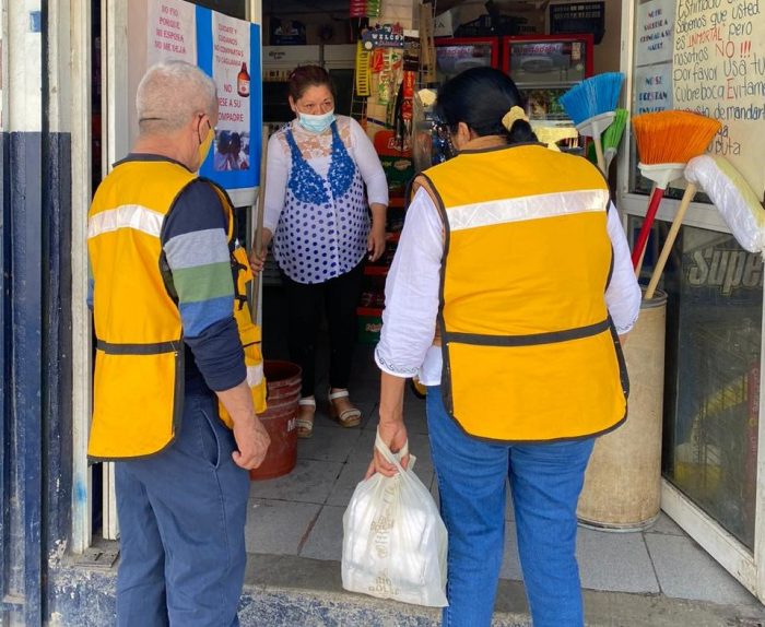 VIGILANTES DE LA SALUD EN RAMOS ARIZPE VAN POR LAS 800 VISITAS A COMERCIOS