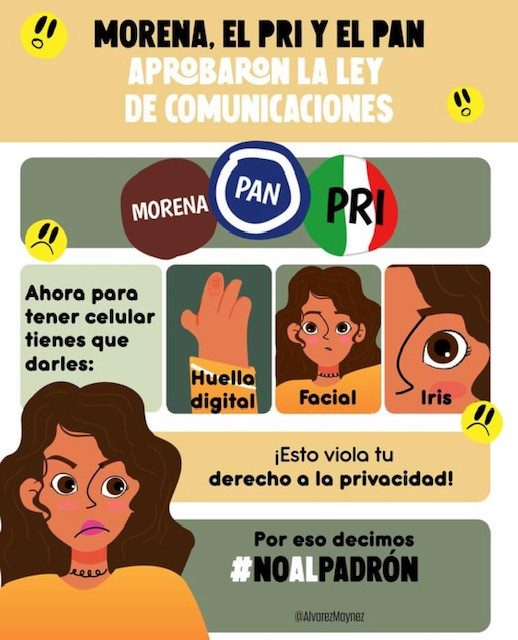 Morena, PRI y PAN Avalan ley de datos Biométricos