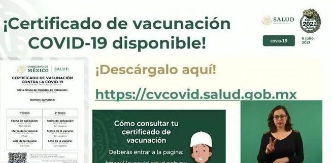 Certificado de vacunación COVID: Así puedes obtenerlo