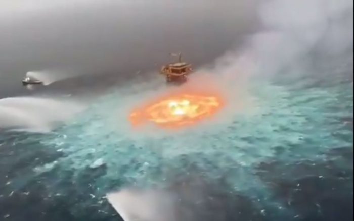 Explosión en ducto submarino de Pemex muestra los riesgos del modelo fósil: Greenpeace