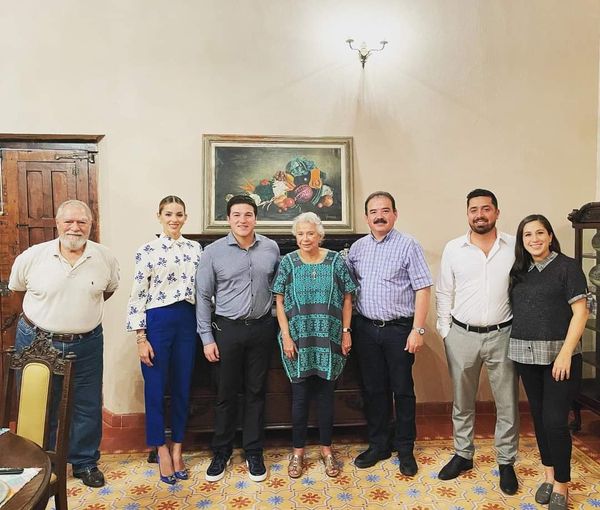 Olga Sánchez Cordero se reúne con Samuel García en Nuevo León
