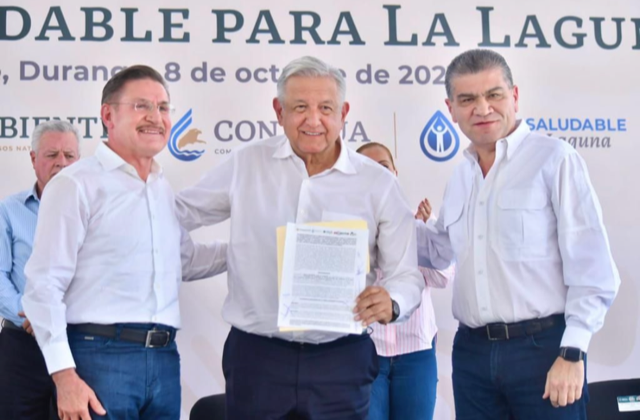 APOYO TOTAL PARA ‘AGUA SALUDABLE PARA LA LAGUNA’: AMLO, MARS Y JRAT