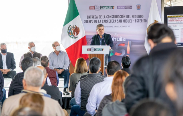 CON UNA INVERSIÓN DE 100 MDP, ENTREGA MARS CARRETERA SAN MIGUEL – ESTERITO