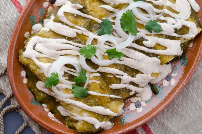 RECETA VEGANA. ENCHILADAS VERDES