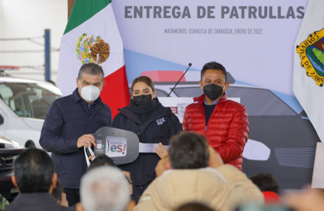 ENTREGA MARS PATRULLAS Y OBRAS DE PAVIMENTACIÓN A MUNICIPIOS DE LA LAGUNA