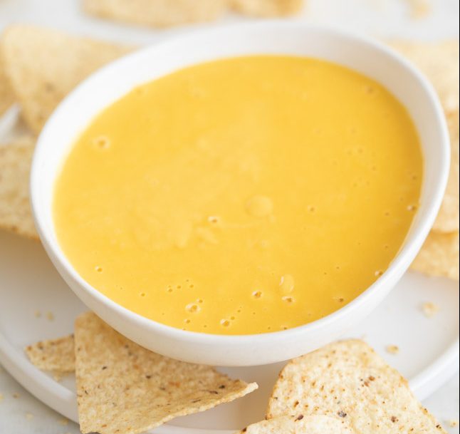 RECETA VEGANA. QUESO PARA NACHOS.