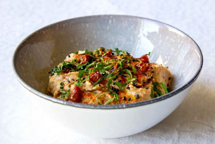 RECETA VEGANA:HUMMUS DE TOMATE SECO