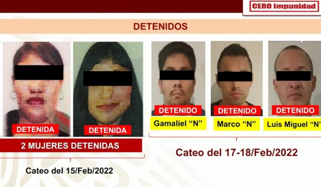 Tres detenidos por asesinato de jóvenes en Zacatecas pertenecen al CJNG