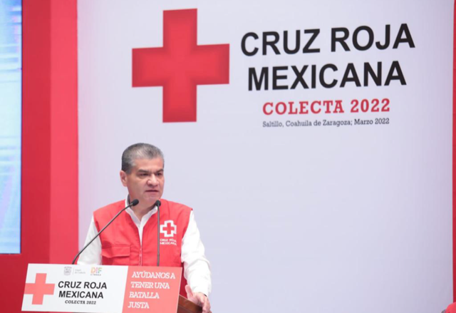 HA ENTREGADO GOBIERNO DE COAHUILA MÁS DE 145 MDP EN APORTACIONES A LA CRUZ ROJA