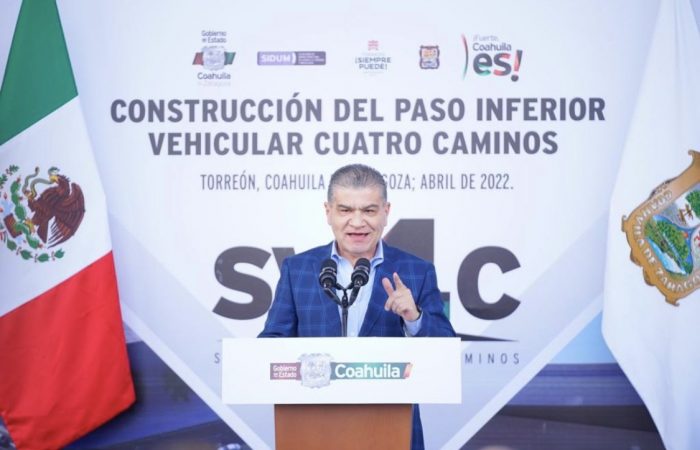 CON BANDERAZO A LA CONSTRUCCIÓN DEL ‘SISTEMA VIAL CUATRO CAMINOS’, ARRANCA MARS EN TORREÓN PLAN DE OBRAS 2022 CON RECURSOS DEL ISN