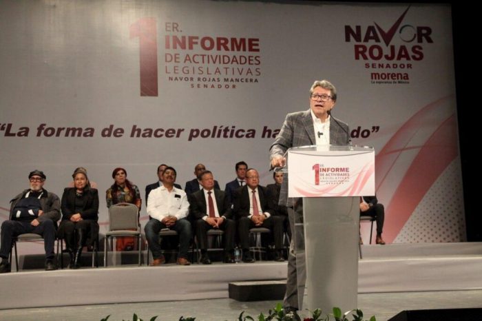 Ricardo Monreal se impone al abucheo en Hidalgo