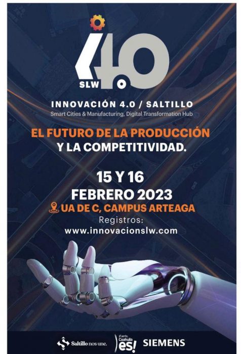 Arranca este miércoles evento Innovación 4.0, del Gobierno de Saltillo